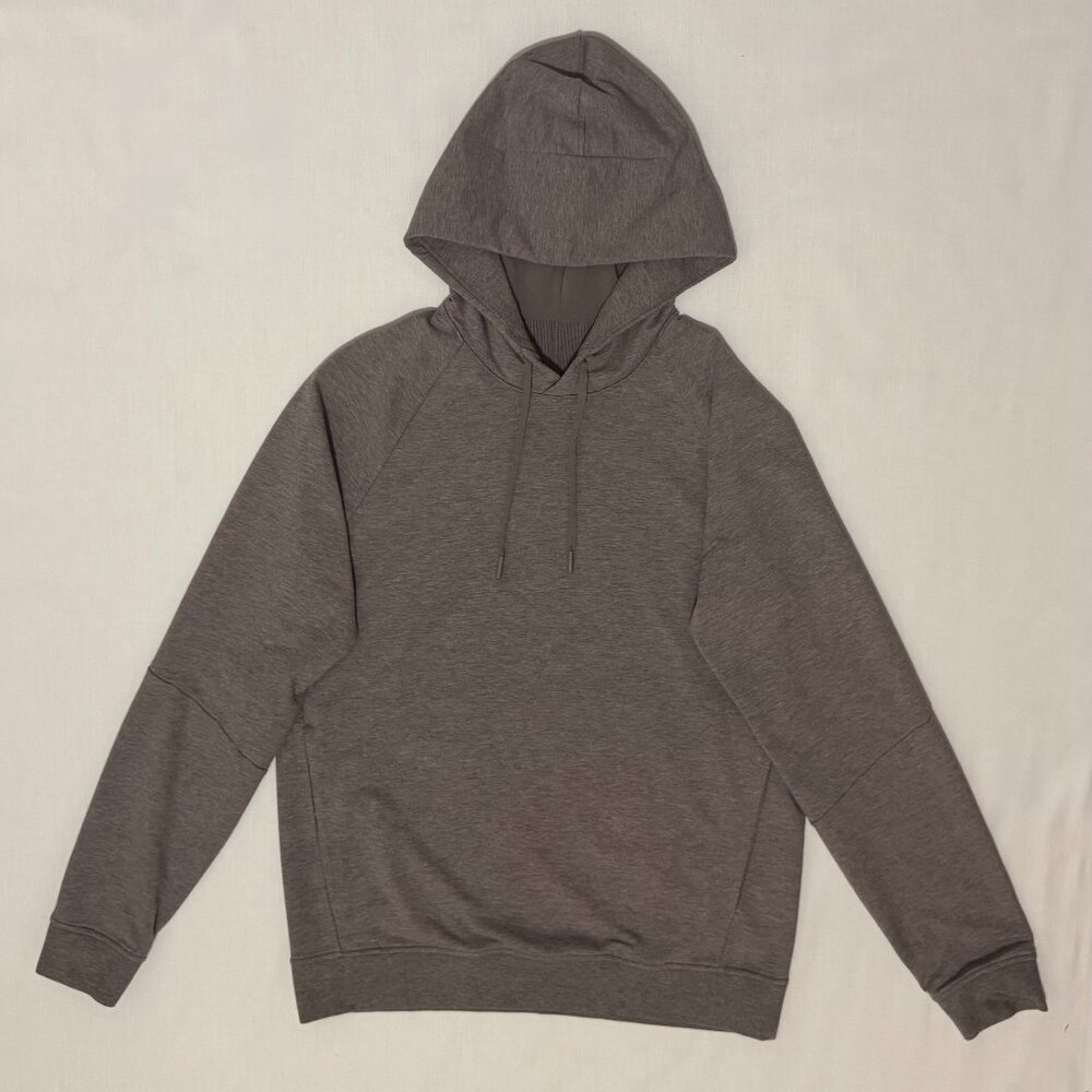 Lululemon Men’s City Sweat Pullover Hoodie in Heathered Lunar Rock, Medium